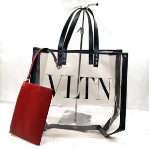 Valentino Garavani Tote Bag Clear Vinyl Clear Tote Bag with pouch